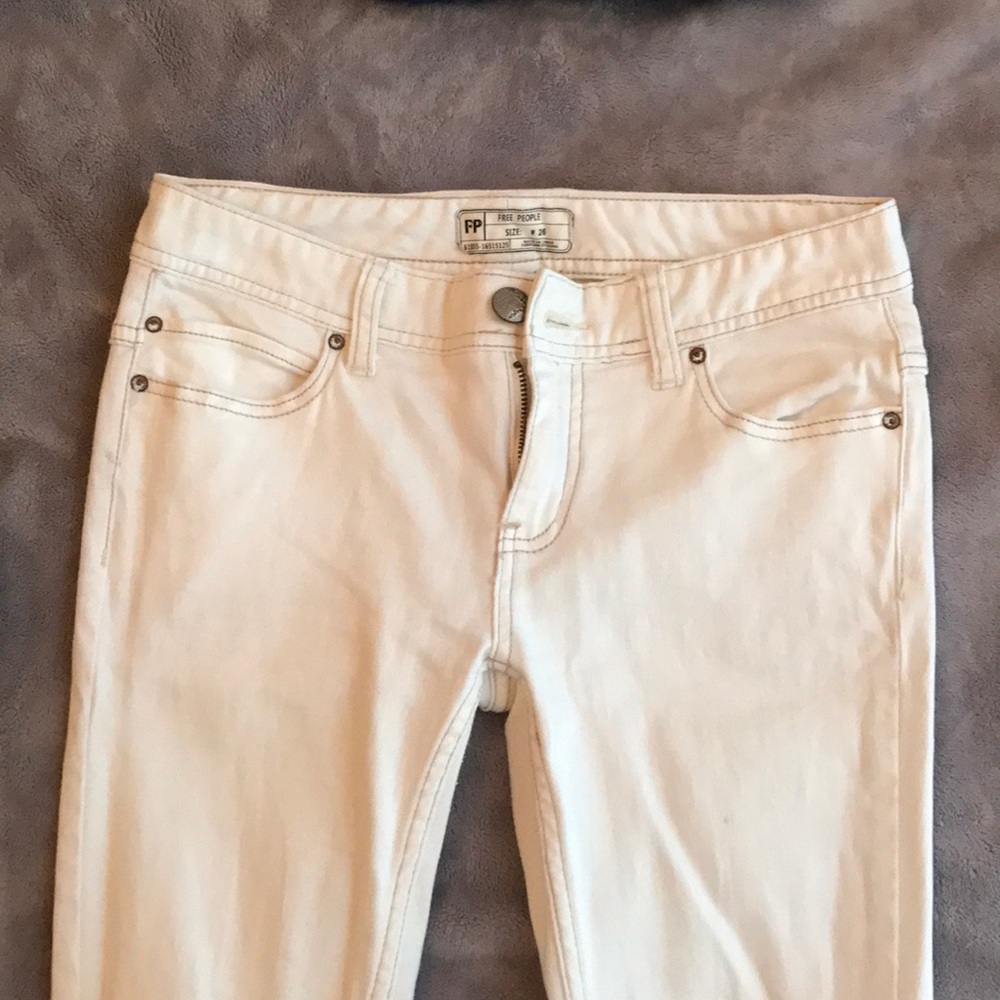 White Free People Jeans - Picture 3 of 4